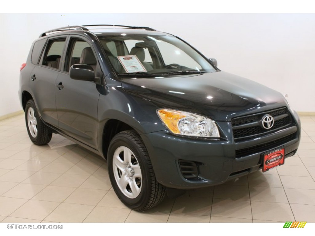 2010 RAV4 I4 4WD - Black Forest Pearl / Ash Gray photo #1