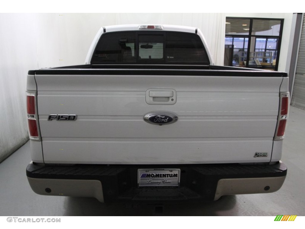 2010 F150 Lariat SuperCrew - Oxford White / Tan photo #12
