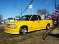2003 Yellow Chevrolet S10 Xtreme Extended Cab  photo #2