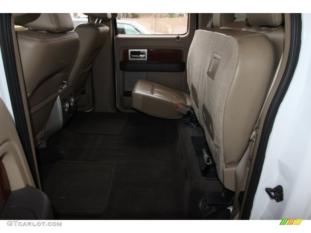 2010 F150 Lariat SuperCrew - Oxford White / Tan photo #44