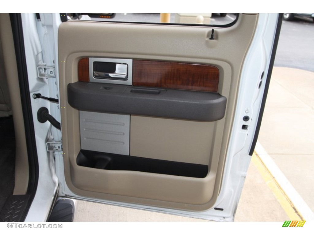 2010 F150 Lariat SuperCrew - Oxford White / Tan photo #55
