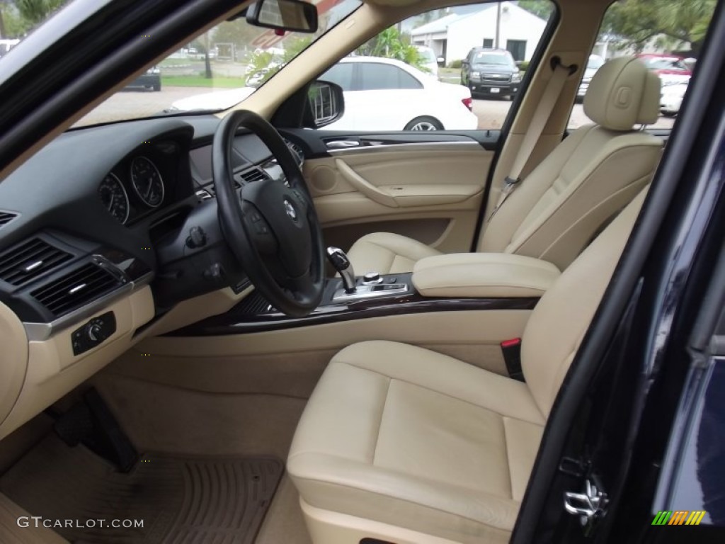 Sand Beige Nevada Leather Interior 2009 BMW X5 xDrive30i Photo #77089133