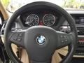 2009 BMW X5 Sand Beige Nevada Leather Interior Steering Wheel Photo