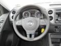 Black 2013 Volkswagen Tiguan SE Steering Wheel