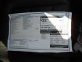  2013 Tiguan SE Window Sticker