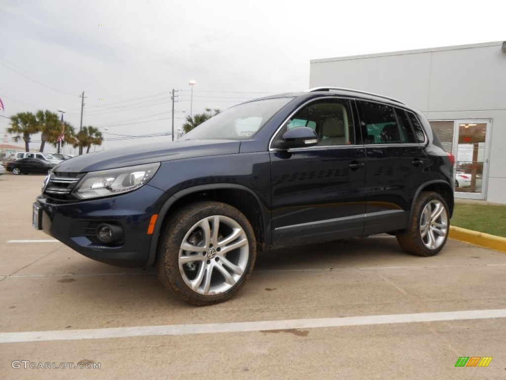 Night Blue Metallic 2013 Volkswagen Tiguan SEL Exterior Photo #77090271
