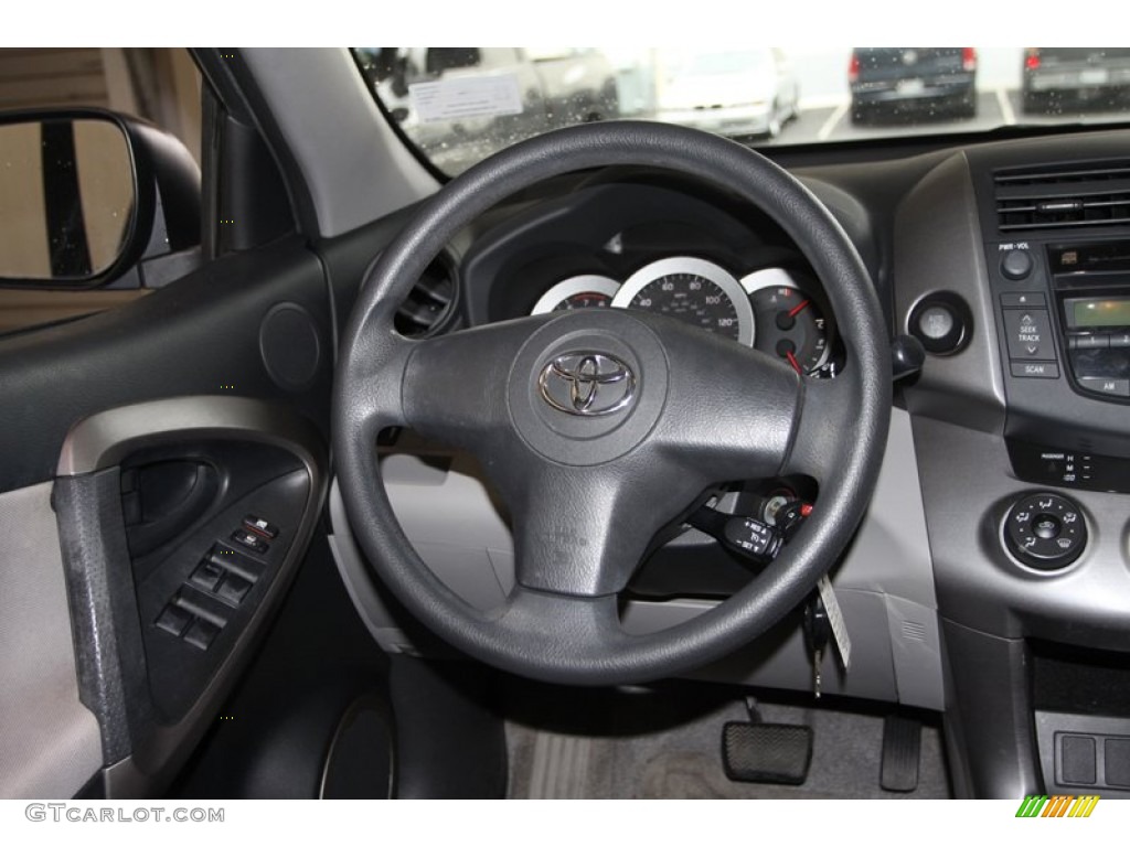2007 Toyota RAV4 I4 Ash Gray Steering Wheel Photo #77090366