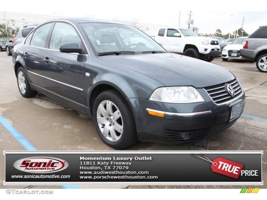 2003 Passat GLX Sedan - Blue Anthracite Pearl / Black photo #1