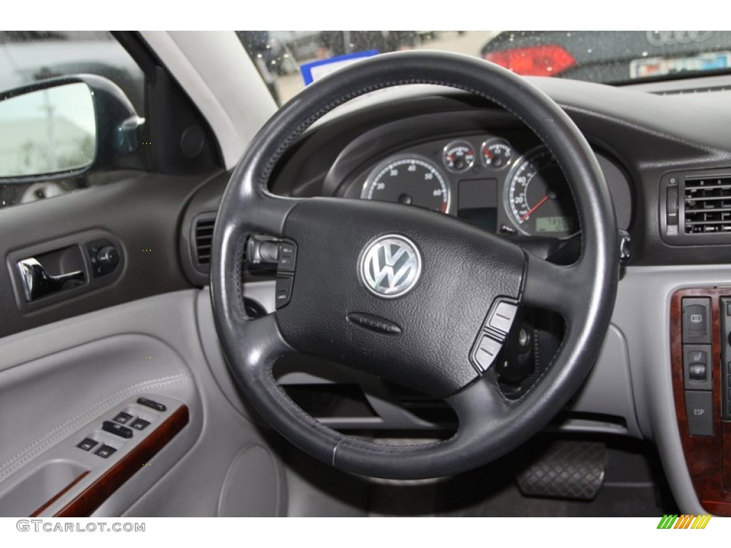 2003 Passat GLX Sedan - Blue Anthracite Pearl / Black photo #13