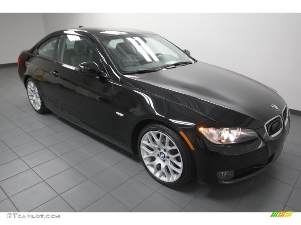 2010 3 Series 328i Coupe - Jet Black / Black photo #8
