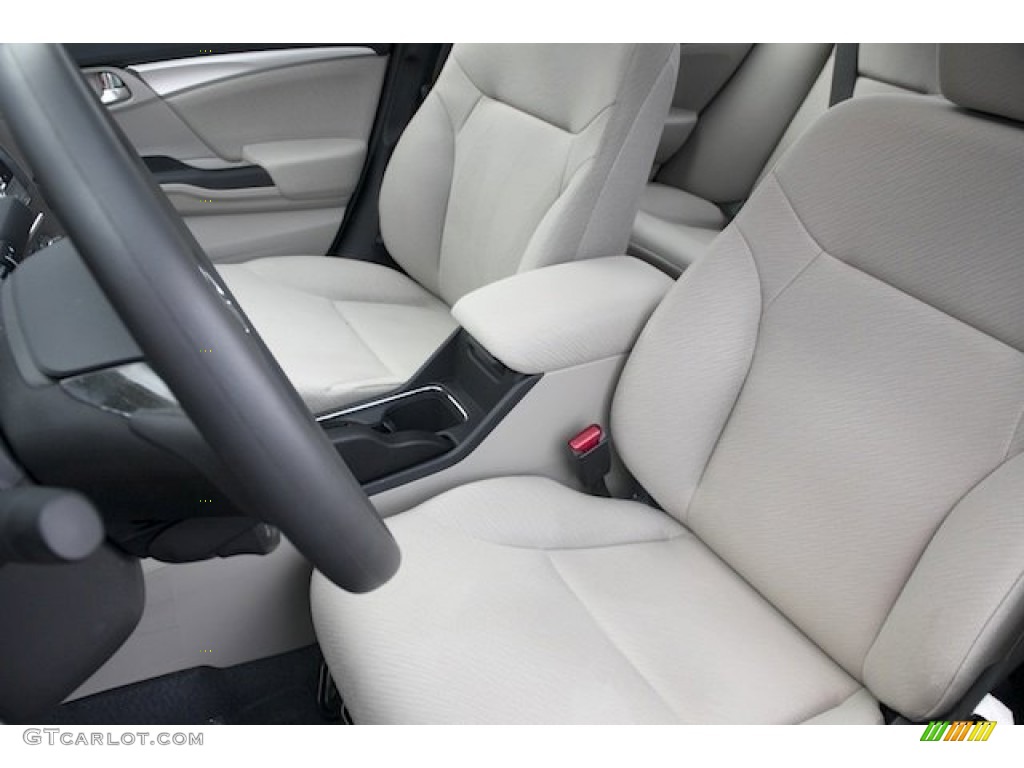 Beige Interior 2013 Honda Civic EX Sedan Photo #77091465