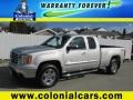 2010 Pure Silver Metallic GMC Sierra 1500 SLE Extended Cab 4x4  photo #1