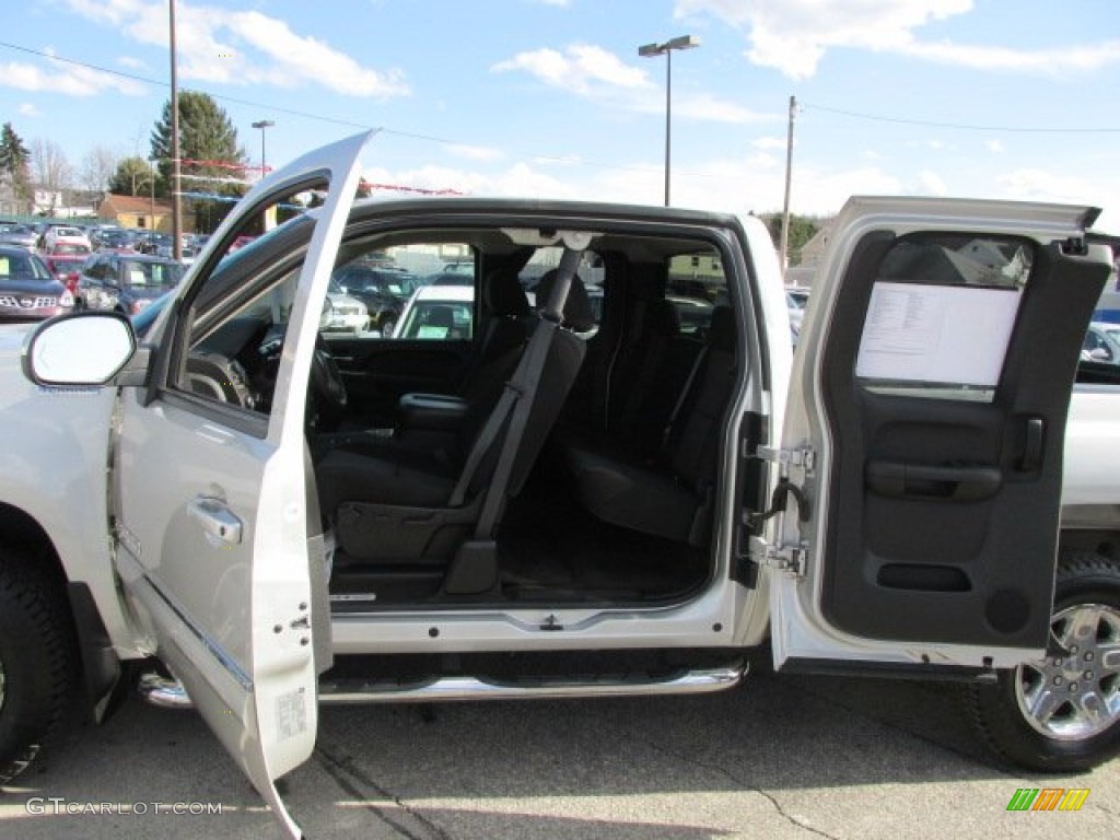 Ebony Interior 2010 GMC Sierra 1500 SLE Extended Cab 4x4 Photo #77092143