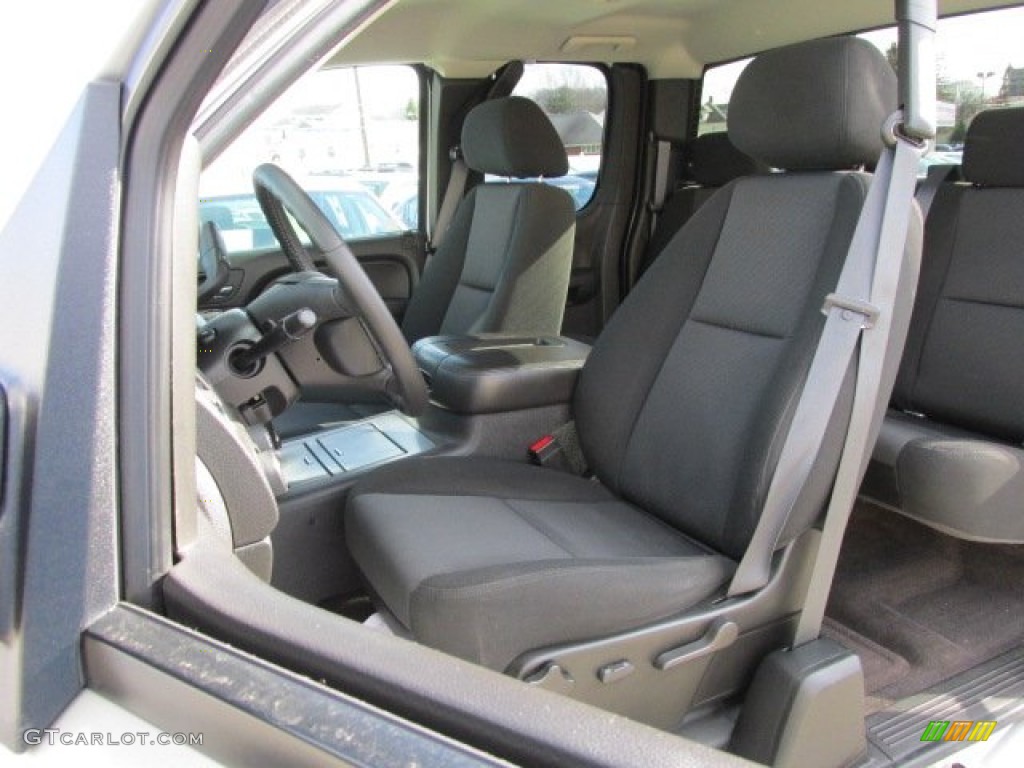Ebony Interior 2010 GMC Sierra 1500 SLE Extended Cab 4x4 Photo #77092184