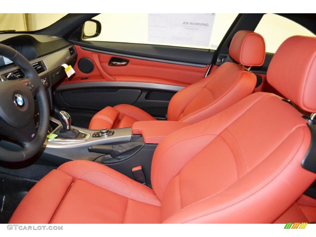 Coral Red/Black Interior 2013 BMW 3 Series 335is Coupe Photo #77093675