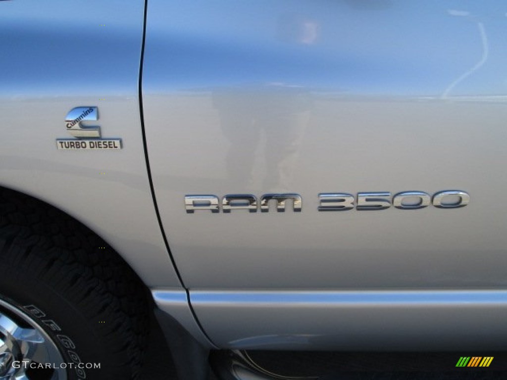 2006 Ram 3500 SLT Quad Cab - Bright Silver Metallic / Medium Slate Gray photo #15