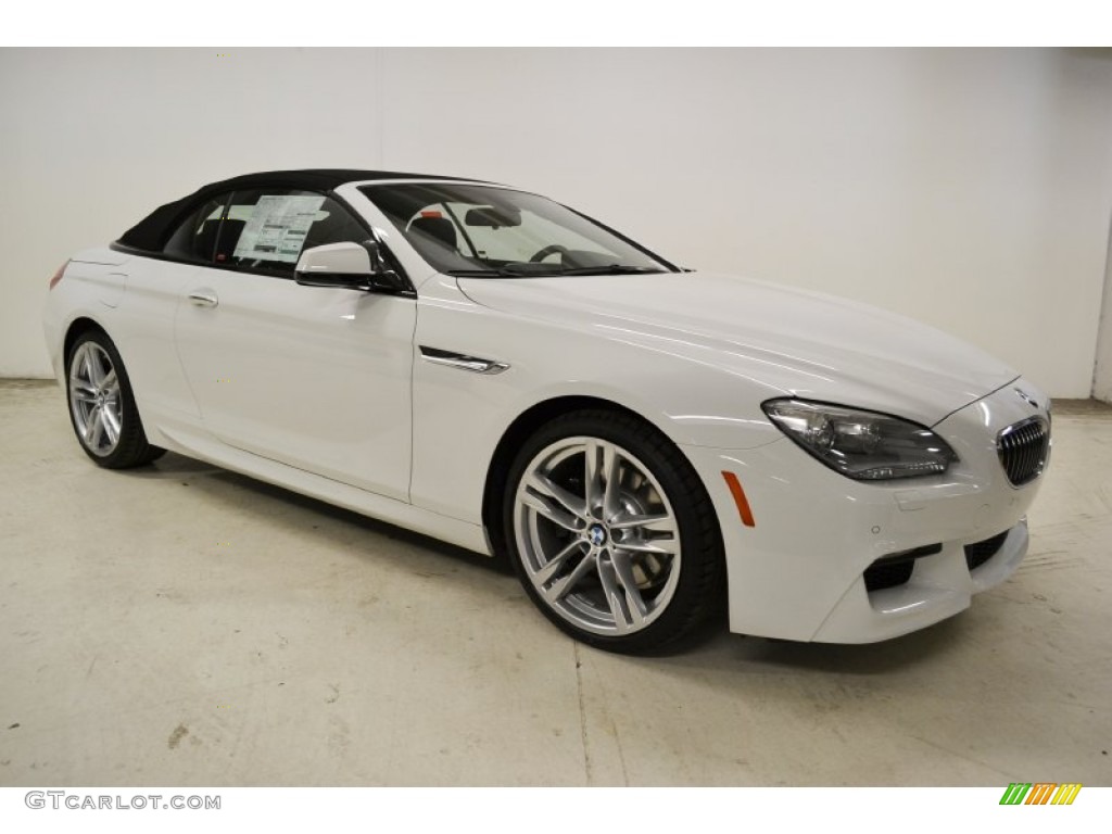 2013 6 Series 640i Convertible - Alpine White / Black photo #2