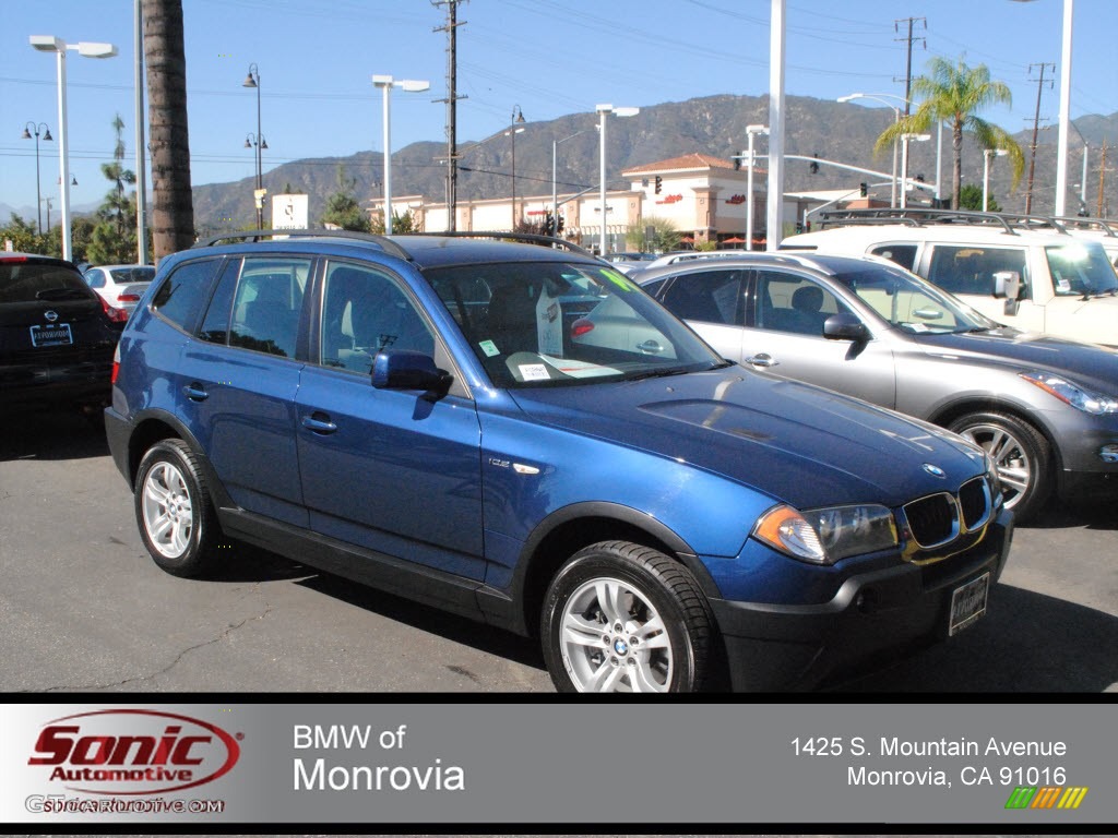 Mystic Blue Metallic BMW X3