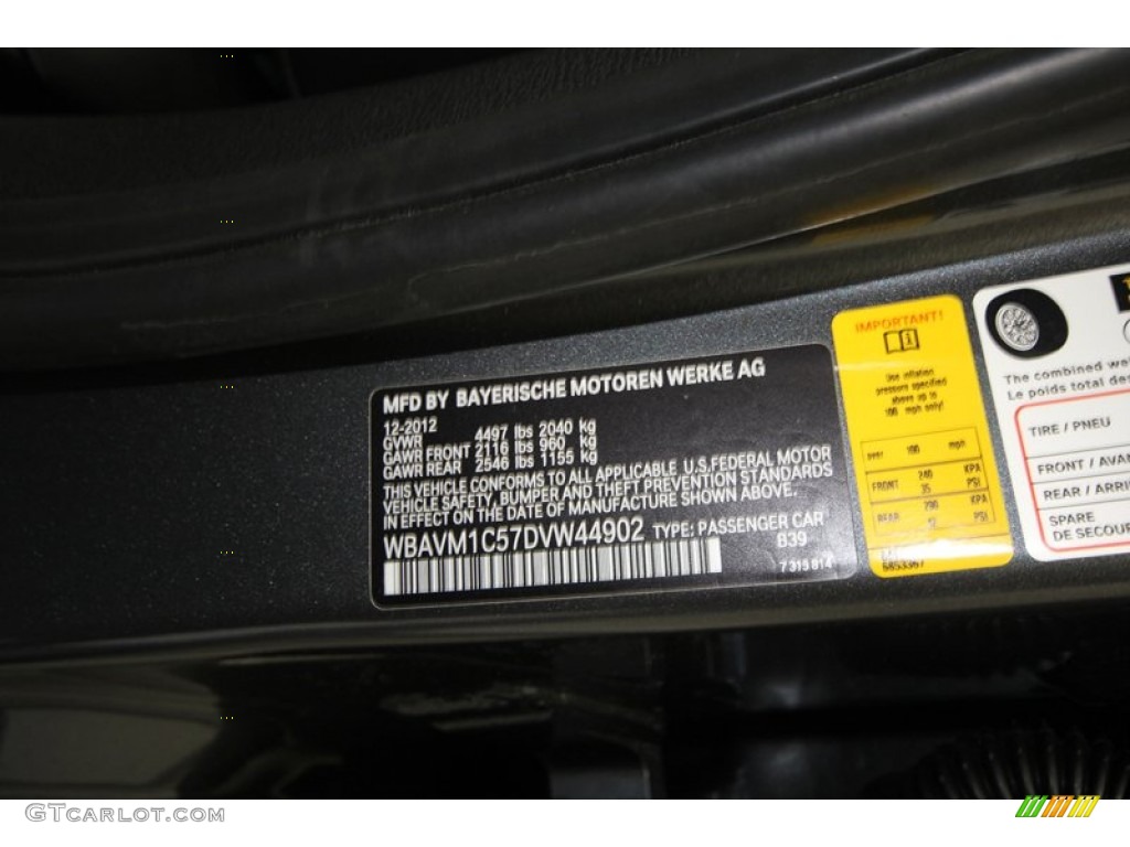Bmw paint codes 2013