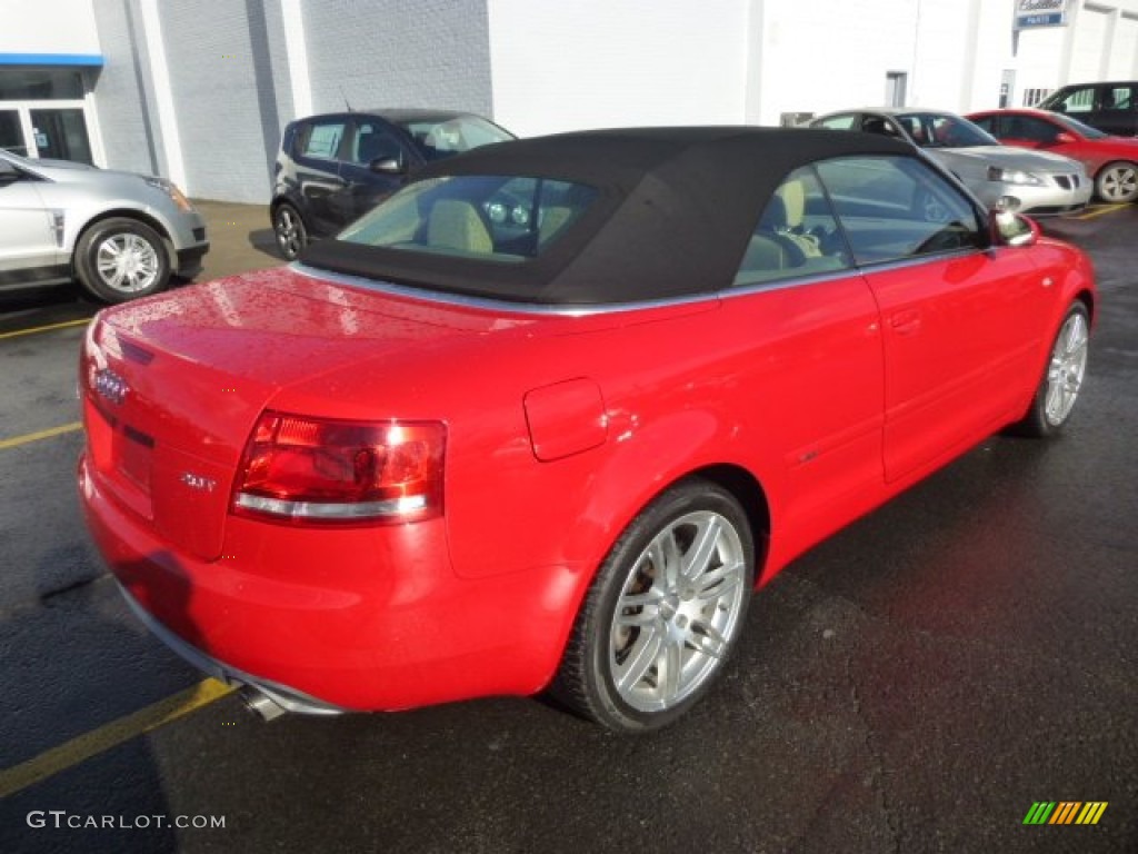2009 A4 2.0T Cabriolet - Misano Red Pearl Effect / Beige photo #7