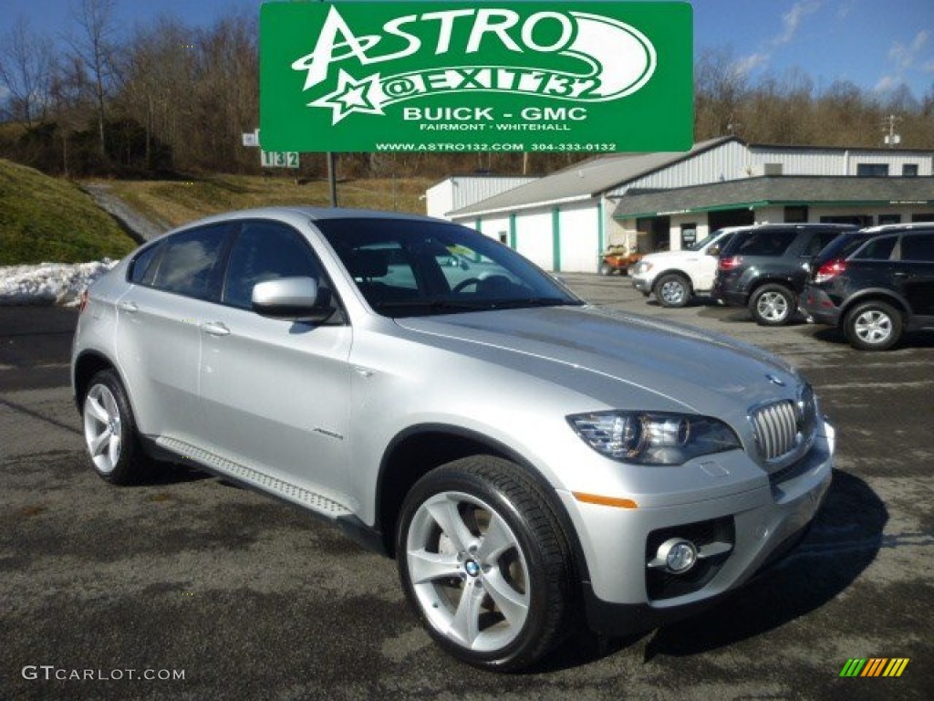 2009 X6 xDrive50i - Titanium Silver Metallic / Black Nevada Leather photo #1