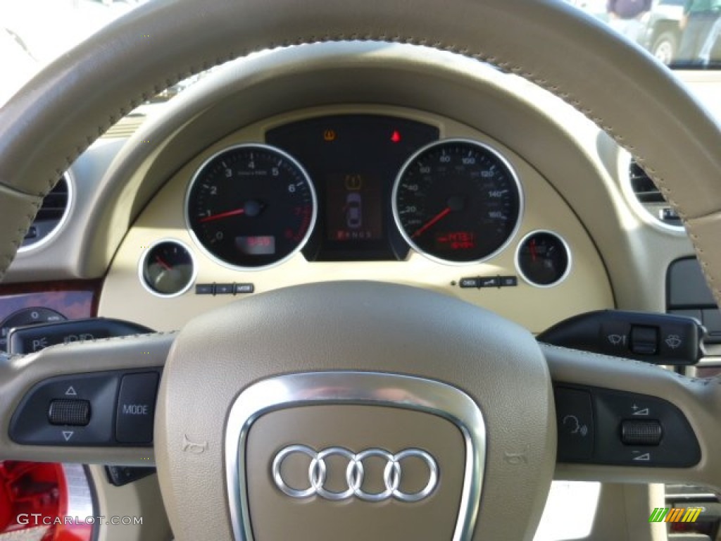 2009 A4 2.0T Cabriolet - Misano Red Pearl Effect / Beige photo #18