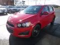 2013 Victory Red Chevrolet Sonic LT Hatch  photo #3
