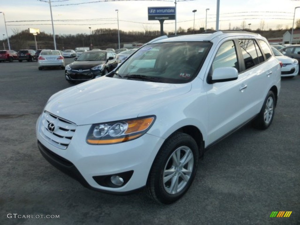 2011 Santa Fe Limited AWD - Frost White Pearl / Beige photo #3