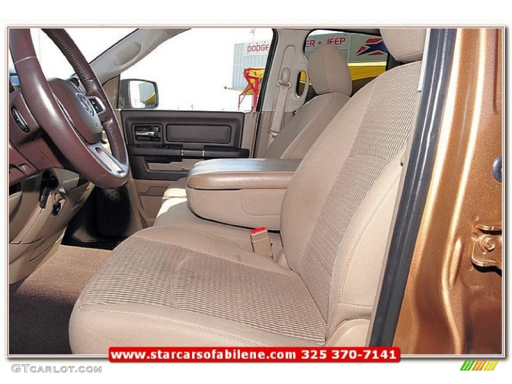 2011 Ram 1500 Lone Star Quad Cab - Saddle Brown Pearl / Light Pebble Beige/Bark Brown photo #12