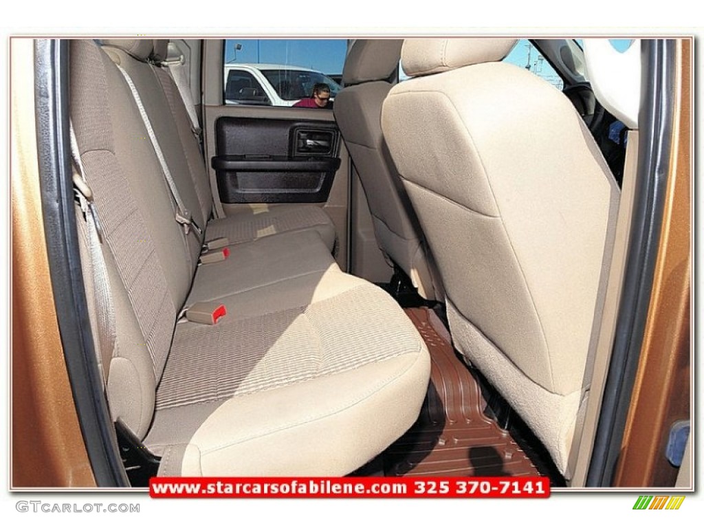 2011 Ram 1500 Lone Star Quad Cab - Saddle Brown Pearl / Light Pebble Beige/Bark Brown photo #23
