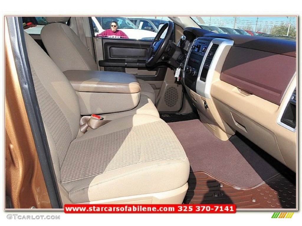 2011 Ram 1500 Lone Star Quad Cab - Saddle Brown Pearl / Light Pebble Beige/Bark Brown photo #24