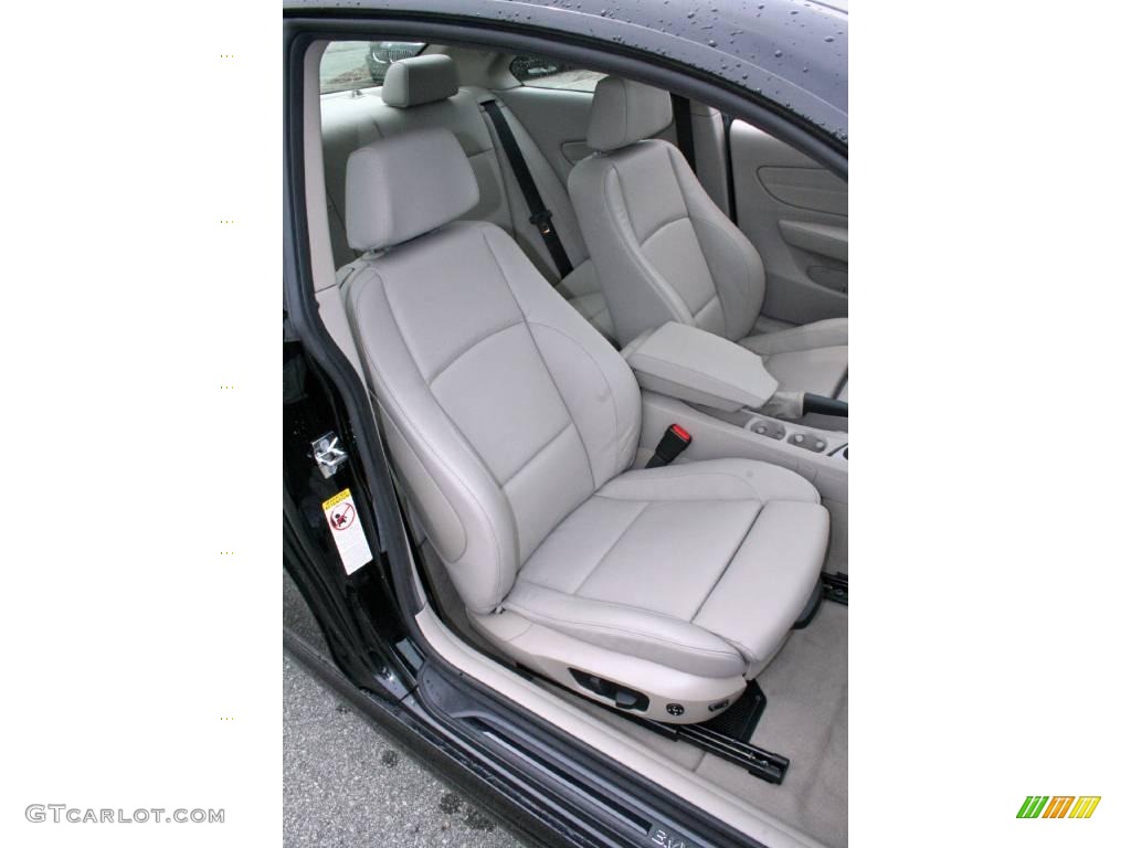 2008 1 Series 135i Coupe - Jet Black / Taupe photo #12