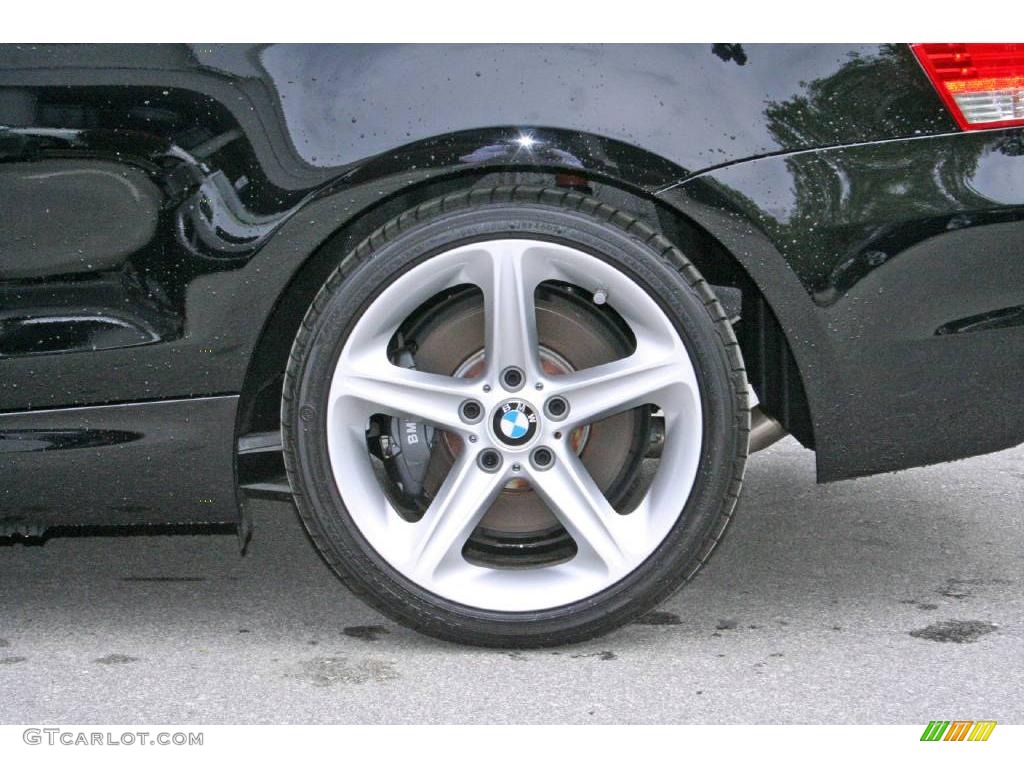 2008 1 Series 135i Coupe - Jet Black / Taupe photo #16