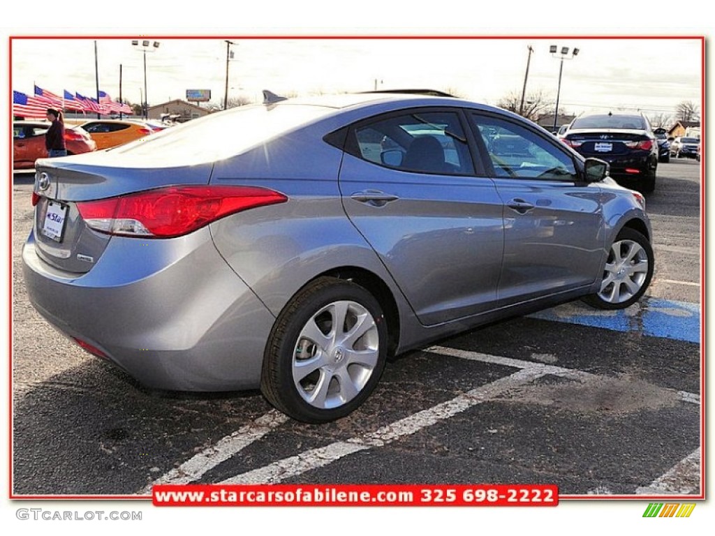 2013 Elantra Limited - Titanium Gray Metallic / Gray photo #7