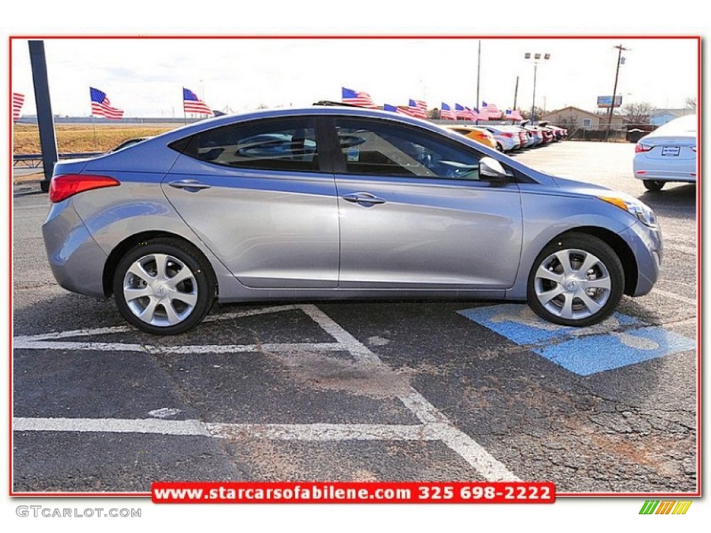 2013 Elantra Limited - Titanium Gray Metallic / Gray photo #8