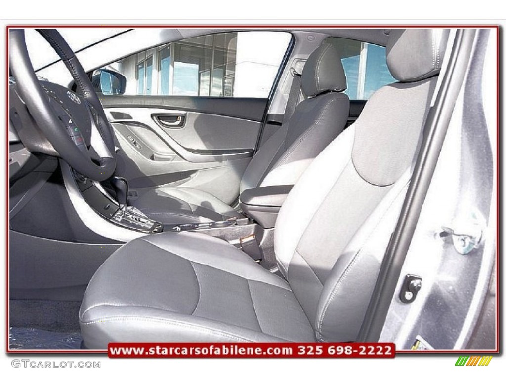 2013 Elantra Limited - Titanium Gray Metallic / Gray photo #10