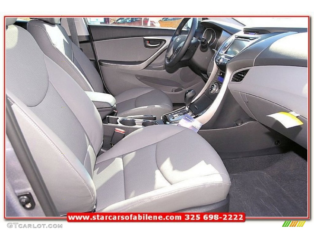 2013 Elantra Limited - Titanium Gray Metallic / Gray photo #21
