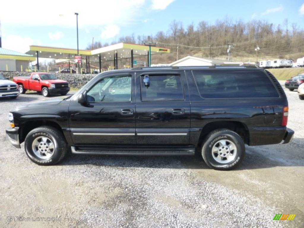 2003 Suburban 1500 LS 4x4 - Black / Gray/Dark Charcoal photo #4
