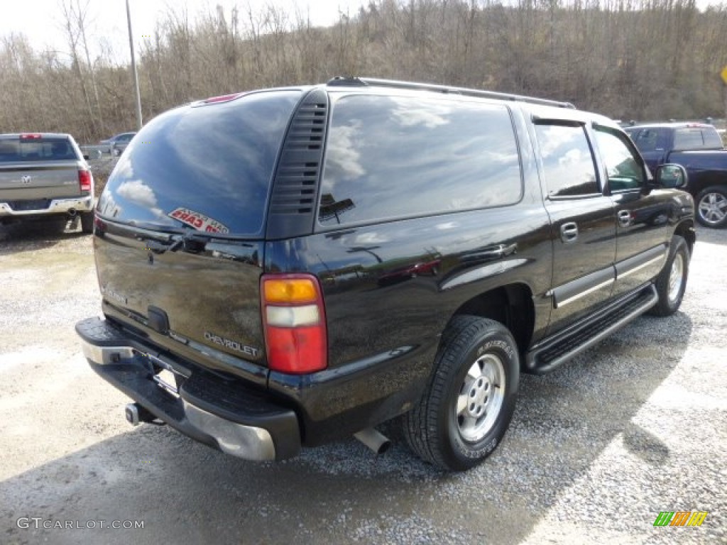 2003 Suburban 1500 LS 4x4 - Black / Gray/Dark Charcoal photo #7