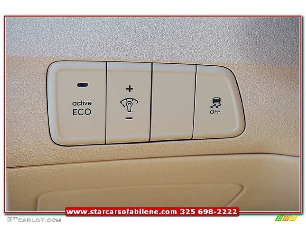 2013 Elantra GLS - Blue Sky Metallic / Beige photo #15