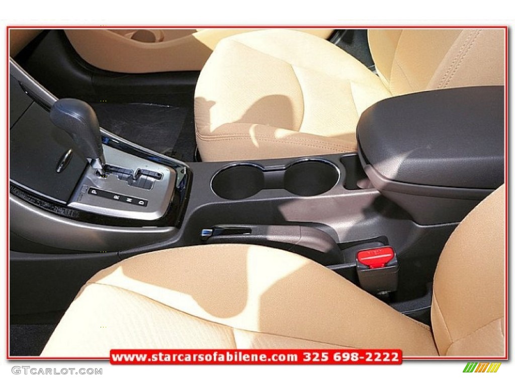 2013 Elantra GLS - Blue Sky Metallic / Beige photo #18