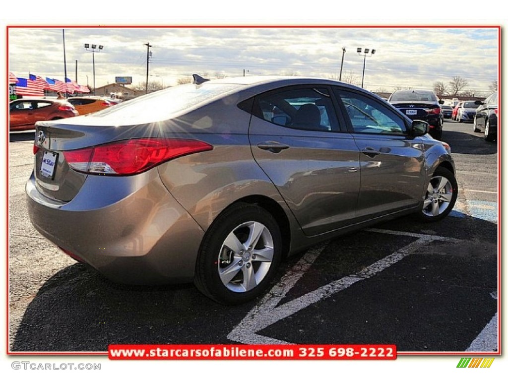 2013 Elantra GLS - Desert Bronze / Beige photo #6