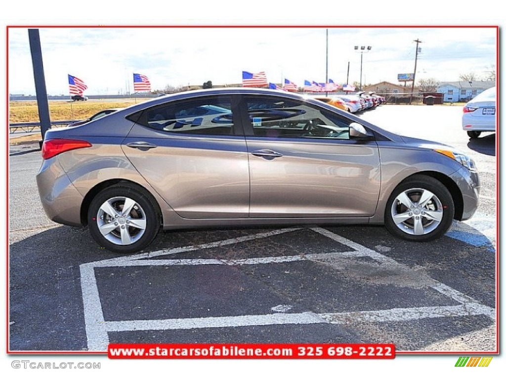 2013 Elantra GLS - Desert Bronze / Beige photo #7