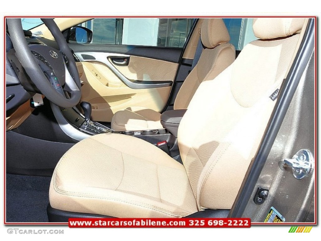 2013 Elantra GLS - Desert Bronze / Beige photo #9