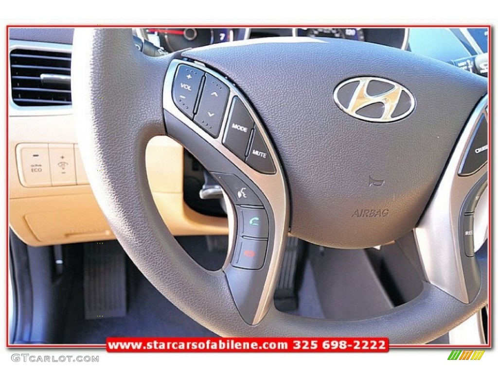 2013 Elantra GLS - Desert Bronze / Beige photo #13