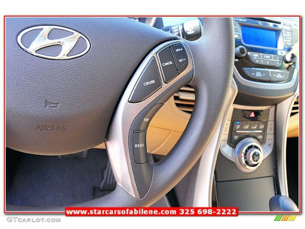 2013 Elantra GLS - Desert Bronze / Beige photo #14