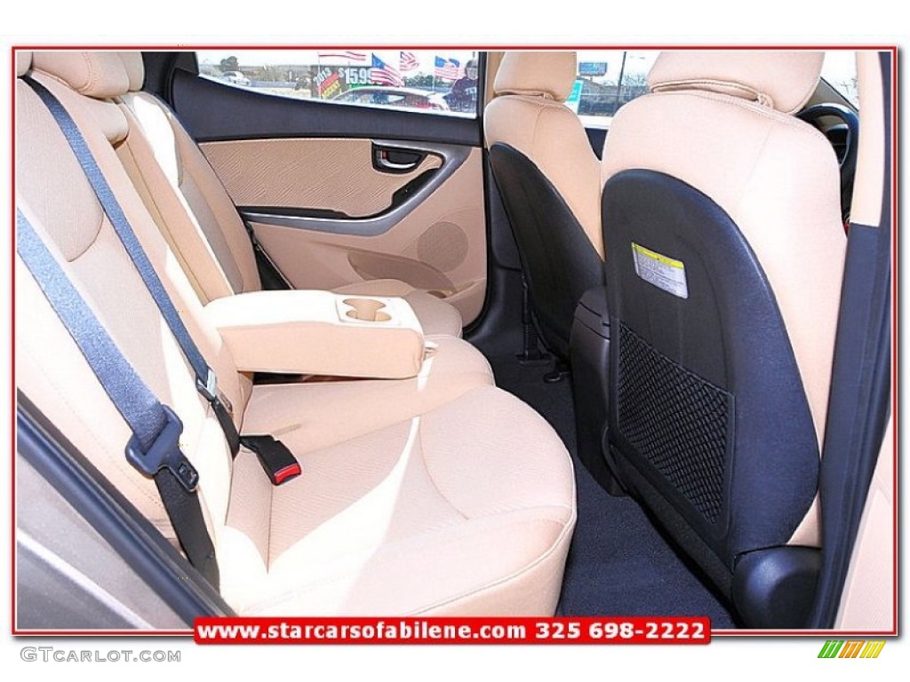 2013 Elantra GLS - Desert Bronze / Beige photo #20