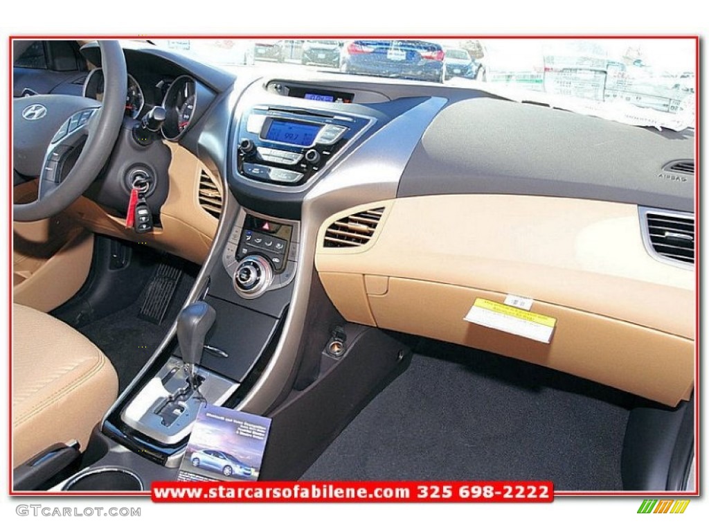 2013 Elantra GLS - Desert Bronze / Beige photo #23