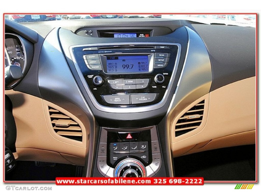 2013 Elantra GLS - Desert Bronze / Beige photo #24