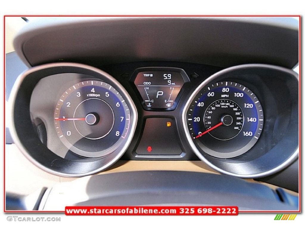 2013 Elantra GLS - Desert Bronze / Beige photo #28